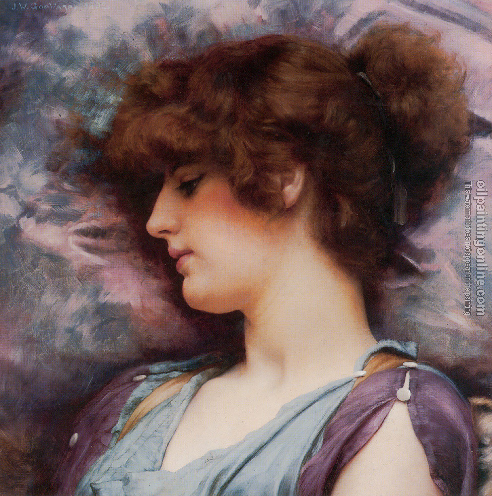 Godward, John William - Far Away Thoughts